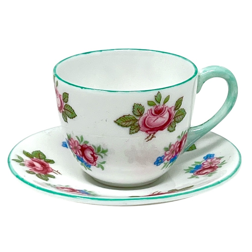 Shelley of England Miniature Tea Cup and Saucer Fine Bone China